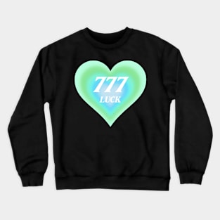 Angel Number 777 Heart Aura Crewneck Sweatshirt